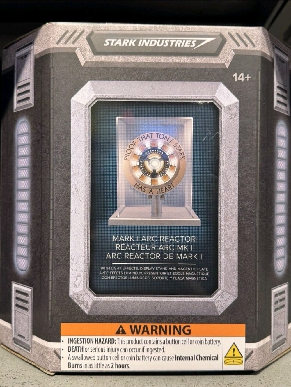 Disney Parks Marvel Iron Man Arc Reactor Mark 1 Light Up In Display  Sealed Box
